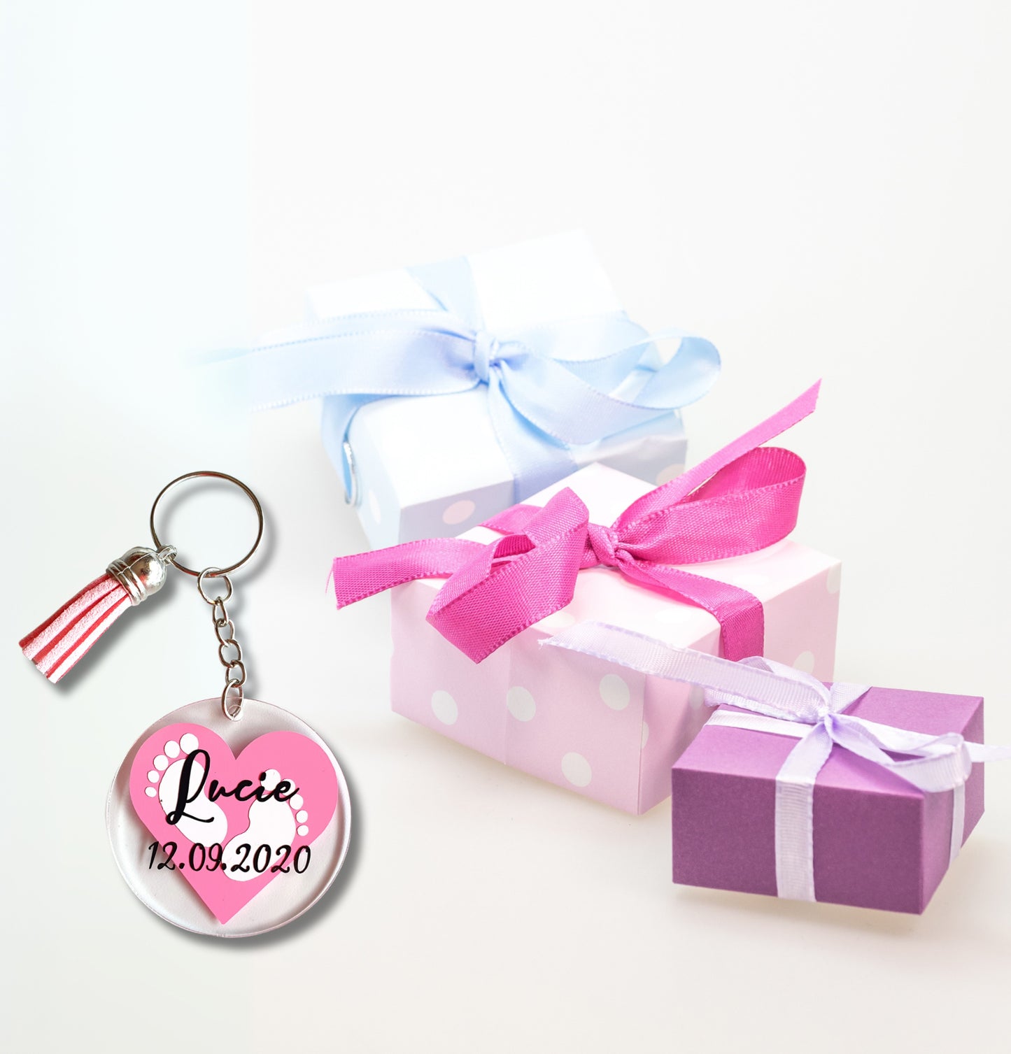 Porte clé naissance idée cadeau - porte clef personnalisable bébé - cadeau maman, papa