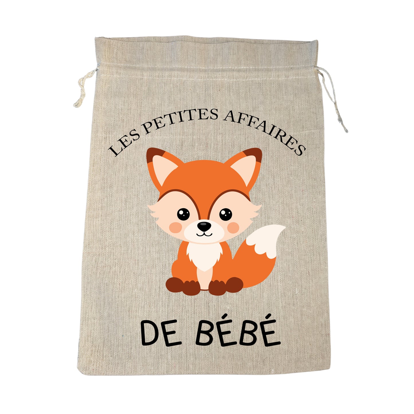 Sac en Tissu Personnalisé Renard pour Enfant - Compagnon Rusé pour École et Loisirs