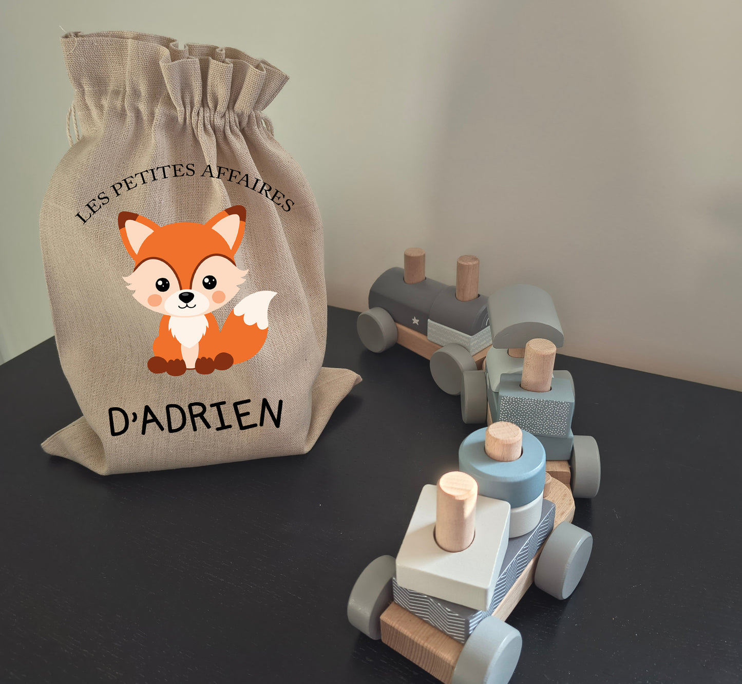 Sac en Tissu Personnalisé Renard pour Enfant - Compagnon Rusé pour École et Loisirs
