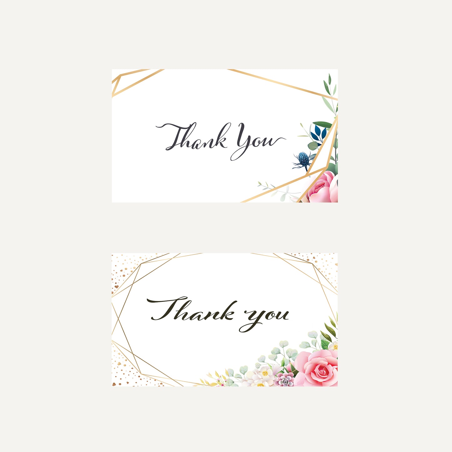 Carte de remerciement florale 3