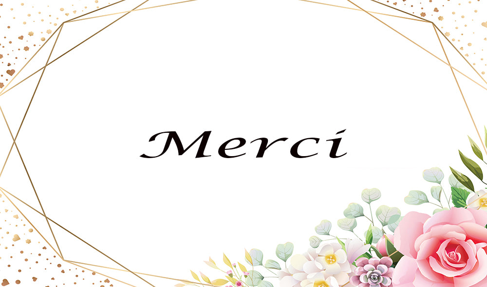 Carte de remerciement florale 3