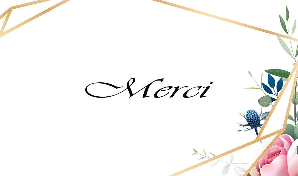 Carte de remerciement florale 3
