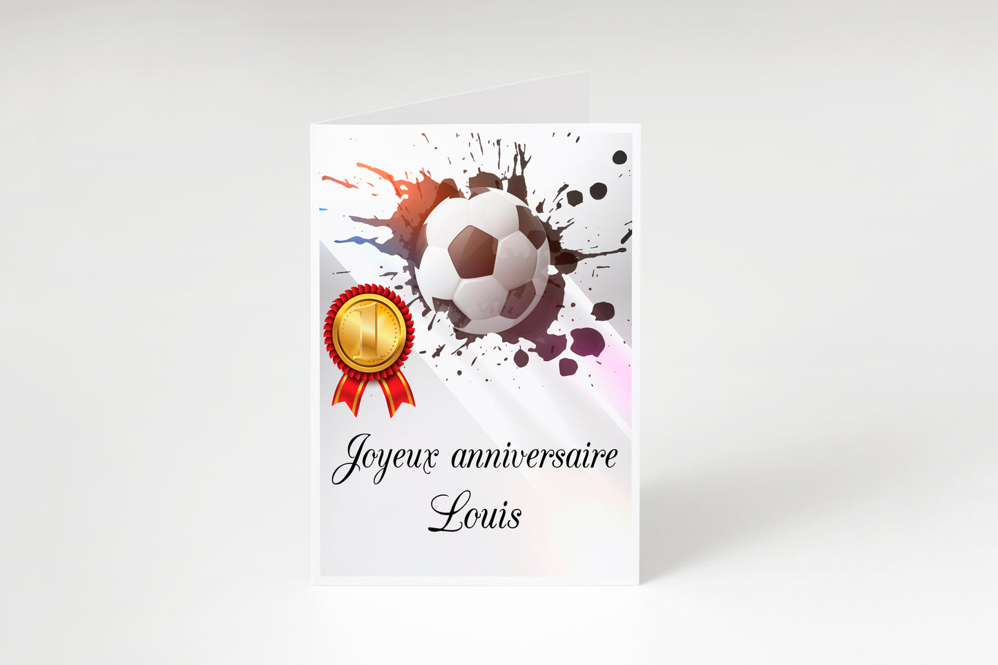 carte anniversaire foot