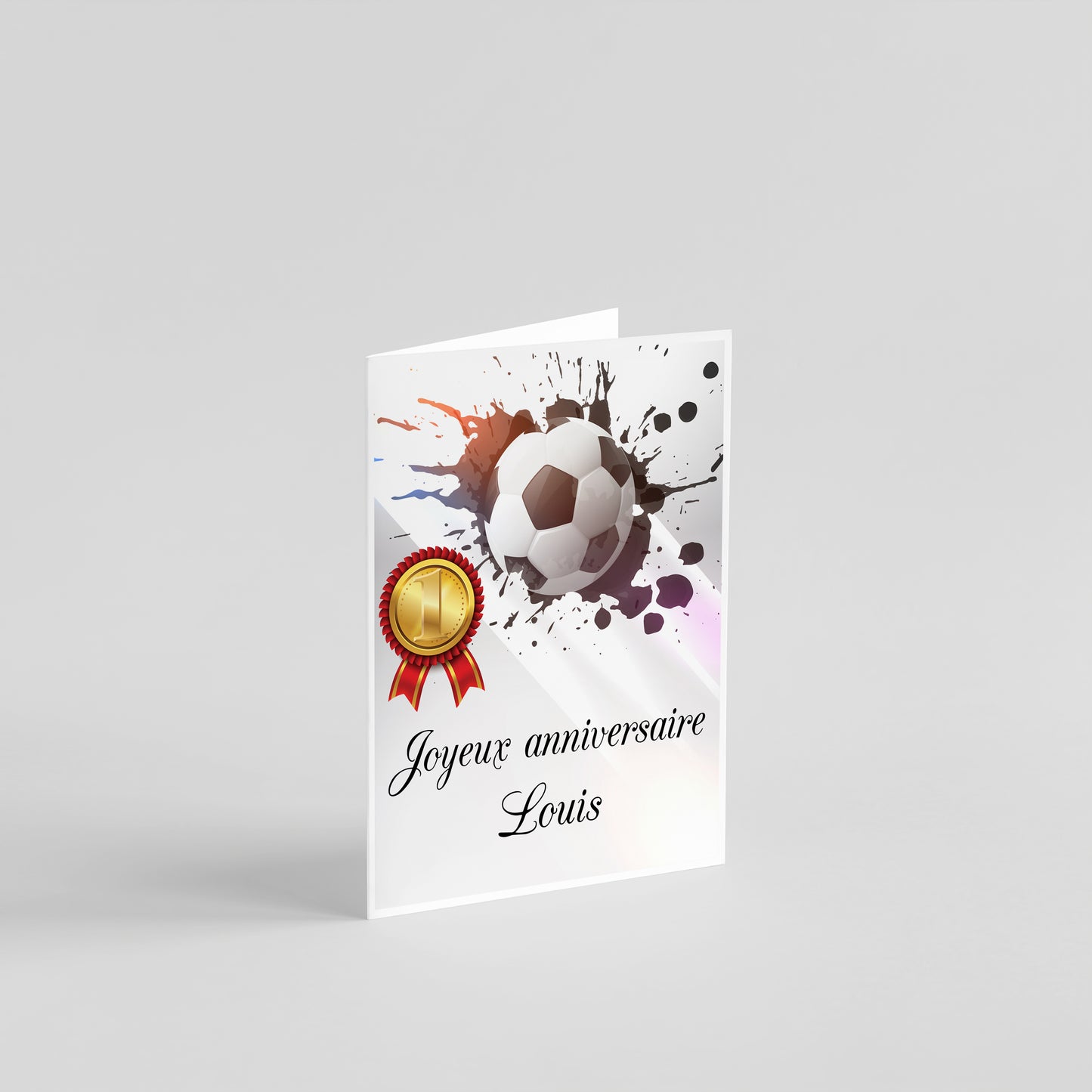 carte joyeux anniversaire foot