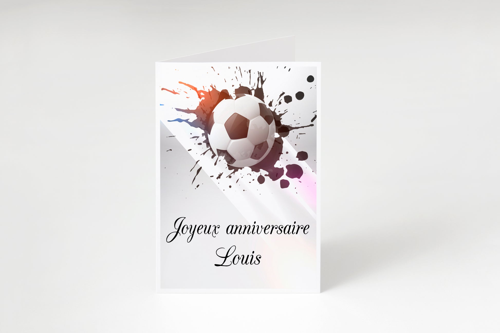 carte d'anniversaire foot