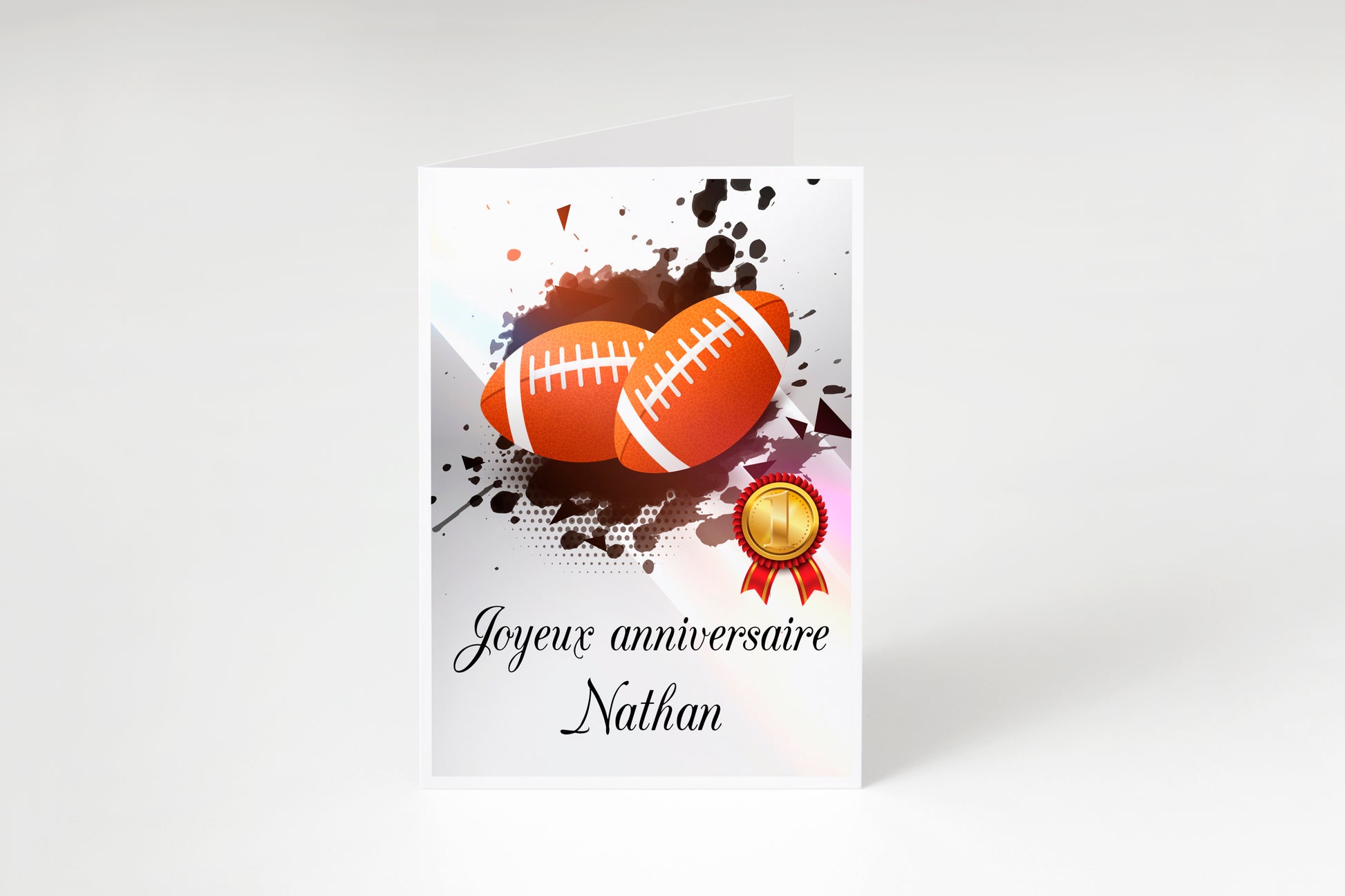 carte d'anniversaire rugby