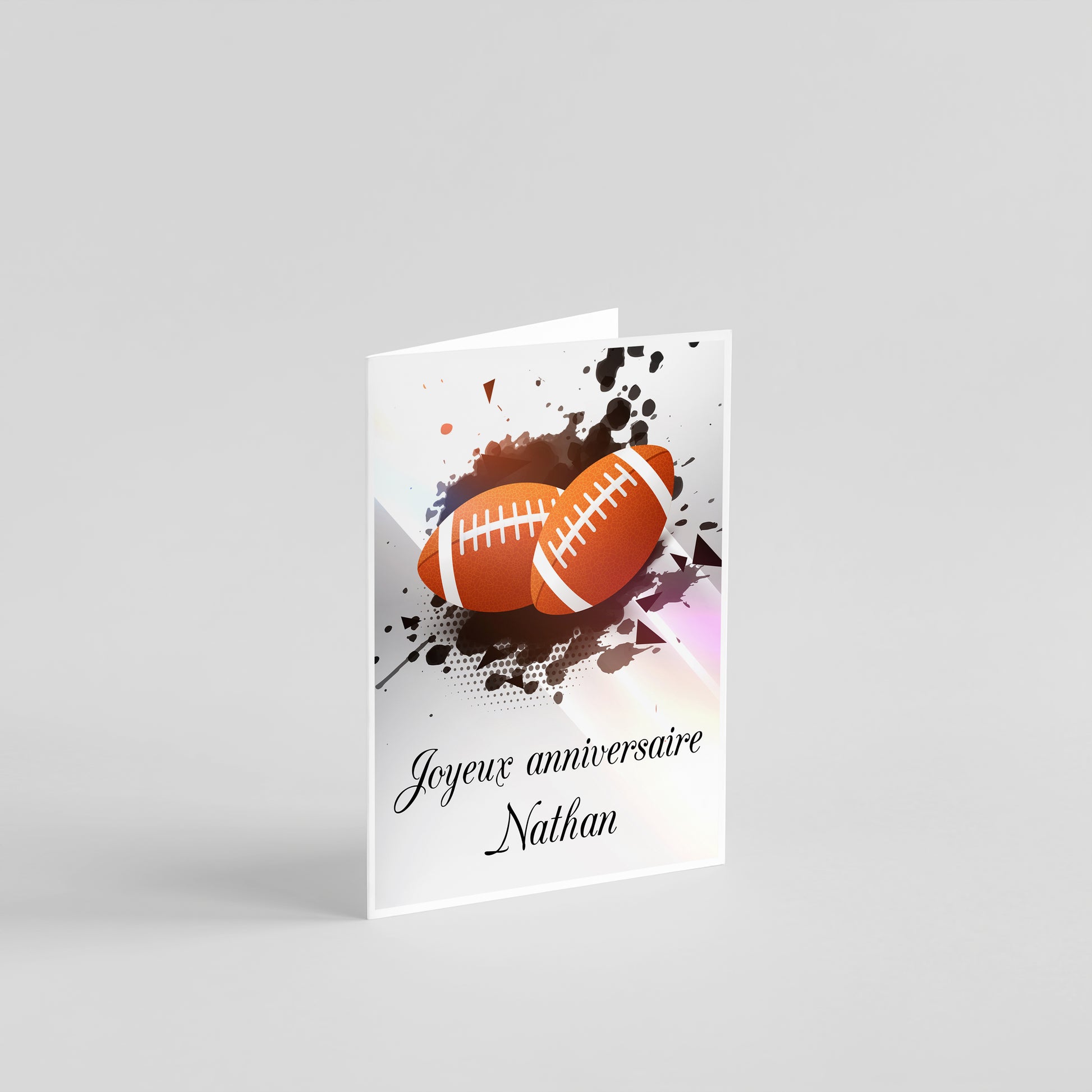 carte joyeux anniversaire rugby
